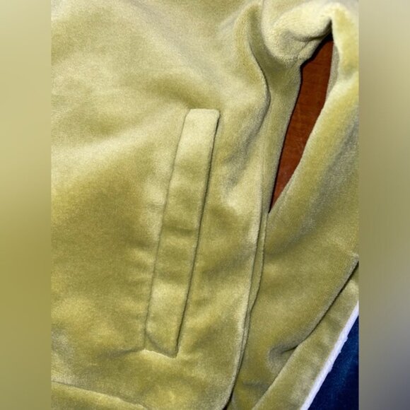 Jaded London Green Velour Jacket Cropped Top - Picture 8 of 11